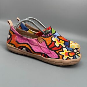 UIN Secret Garden Toledo I Women's 9 Floral Print Sneakers Slip-On Low Top